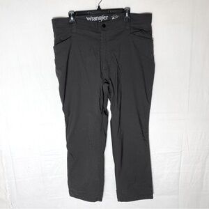 Wrangler Outdoor Dark Grey Fleece Lined Straight Leg Pants 40X30